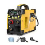 SILATU Plasma Cutter, 65Amps Blowback Pilot Arc Air Sensor Technology, Digital Display, 110V/220V Dual Voltage Non-HF CNC Plasma Cutter Machine, 3/5″ Clean Cut 1″ Max Cut, PT/2T/4T for Beginners DIY