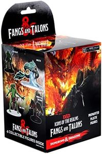 WizKids D&D Icons of The Realms Miniatures: Fangs and Talons Individual Booster, Black