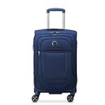 DELSEY Paris Helium DLX Softside Expandable Luggage with Spinner Wheels, Navy Blue, Carry on 20 Inch, Helium DLX Softside Expandable Luggage with Spinner Wheels