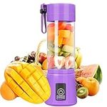 Personal Mini Blender, Portable Blender,Smoothies Shake Juicer Cup,Electric Fruit Mixer, Purple Six Blades in 3D for Superb Mixing,13oz,380ML, USB Rechargeable Home Travel Handheld Fruit Juicer