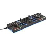 Hercules DJControl Starlight – Portable USB DJ Controller - 2 tracks with 8 pads and sound card - Serato DJ Lite included