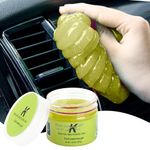 Kavish Cleaning Gel Universal Dust Cleaner for Car Vent Keyboard Cleaning Slime Dashboard Dust Cleaning Putty Auto Dust Cleaning Kit for Computer Cleaning and Car Detailing (Yellow)