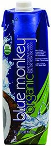 Blue Monkey Organic 100% Coconut Water, 33.8 Ounce (Pack of 12)