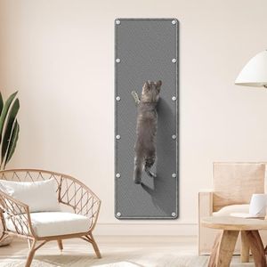 Cat Climbing Wall, 62.9x19.6inch Couch Cat Scratch Protector, Wall Cat Scratcher with Fixed Nail, Wall Mounted Cat Scratcher, Thickened Cat Wall Climbing Carpet