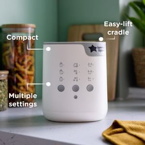 Tommee Tippee Multiwarm Bottle & Pouch Warmer – Automatic Timer, White
