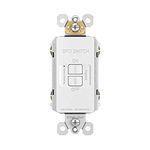 Legrand - Pass & Seymour radiant 2087WCCD4 20 Amp Dead-Front Self-Test GFCI Outlet, White