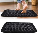 Pebble Foot Massage Cushion, Fatigue Relief Imitation Cobblestone Foot Massage Mat Acupuncture Reflection Massage Pad Foot Massage Mat Acupuncture Portable Pebble Stone Massage Pad