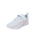 Puma Unisex-Kid Flyer Flex AC PS Dewdrop-White-Fast Pink Sneaker - 9.5 UK (37638325)