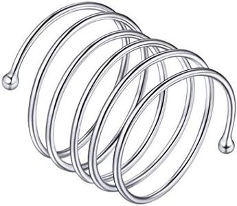 PROSILVER 925 Sterling Silver Ring Full Finger Ring Stacking Italian Silver Adjustable Opening Ring for Women