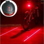 5 LED + 2 Laser Bike Bicycle Light 