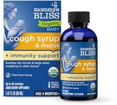 Mommy's Bliss Organic Baby Cough Syrup and Mucus + Immunity Support, Contains Organic Agave and Ivy Leaf, Made for Babies 4 month+, 1.67 Fluid Ounces