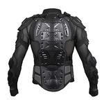 NIKAVI Protective Gear Riders Jacket for Motorcycle (Black , XXL)