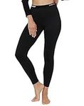 INNERSY Ladies Thermal Leggings Black Base Layer Bottoms Long Johns Women Warm Underlayer Pants (M, Black)