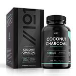 Activated Coconut Charcoal 1000mg | Made from Thai Coconut Shells | for Bloating & Gas, Digestion & Flatulence Natural Relief | Vegan & Keto Friendly Supplement | 120 Capsules