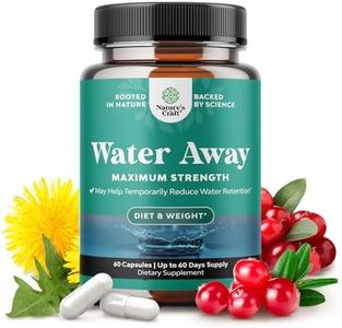Water Retention Pills for Women and Men - Fast Acting Easy to Take Water Away Pills Maximum Strength Formula - Diuretic for Retention Kidney Support and Bloating Relief Women Men