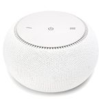 SNOOZ Pro - Smart White Noise Machine & Travel Case - Real Fan Inside, Non-Looping White Noise, Adjustable Tone & Volume - App-Based Remote Control & Sleep Timer - Cotton