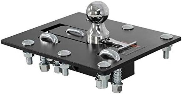 CURT 61052 Over-Bed Folding Ball Gooseneck Hitch, 30,000 lbs, 2-5/16-Inch Ball , Black