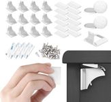 Q Lines® Magnetic Cupboard Locks for Children (12 Locks + 2 Keys) – Baby Safety Cabinet Locks for Kitchen, Drawers & Cupboards – Adhesive Childproof Locks with Optional Screws