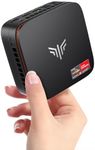 KAMRUI Essenx E1 N150 Mini PC, Intel Twin Lake N150 (Upgraded N100), Mini Computer 16GB RAM 512GB SSD, Mini Desktop Computer Dual 4K, Micro PC with Ethernet, WiFi, Bluetooth for Business, Office, Home