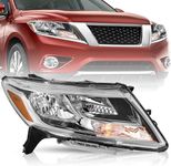 TUSDAR Headlight Assembly Set for 2013 2014 2015 2016 Nissan Pathfinder [Halogen Type] OEM Replacement Headlamp RH (Right/Passenger Side)