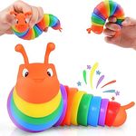 IFiwin Fidget Slug, Sensory Slug Fidget Toys for Autistic Kids & Adults, Autism Sensory Toys, Stress Toys, Toddler Toys, Birthday Gifts for Kids Aged 3+, Exercise Wrist & Stress Relief, ADHD Toys