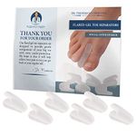 Dr. Frederick's Original Flared Gel Toe Separators - 6 Pieces - Toe Spacers - Temporary Bunion Corrector - Bunion Relief - Flared Design Stays in Place