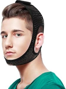 Chin Strap for Sleeping,Anti Snoring Chin Strap for CPAP Users,Don't Fade,Adjustable and Breathable Chin Strap-Keep Mouth Closed for Effectively Reduce Snoring,Skin-Friendly Comfortable Sleeping