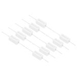 PATIKIL 2 Ohm Resistors, 20Pcs 5W Ceramic Cement Resistor Power Cement Resistor Kit Tolerance 5% for Power Adapters Audio Computer TV Circuit Board