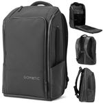 Gomatic Laptop Tech Backpack - Cabin Rucksack 24L Expandable Business Travel Back Pack, Anti Theft Luggage Bag