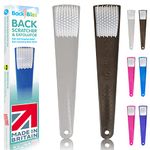 Back Scratcher for Men - Made in Britain Back Scratchers for Itchy 2 Pack - Clear/Black