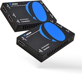 OREI HDMI Extender Over CAT5/CAT6, with IR Upto 330 Feet - Loop Out - 1080P Full HD Signal Distribution - Over IP - One to Many Option