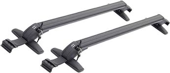 Roof Rack Crossbars Universal Roof Rack Bars, Rooftop Luggage Canoe Kayak Carrier Rack,Baggage Cargo Luggage Aluminum Fits Cars Without Roof Rail, Black (110cm/3.6ft)