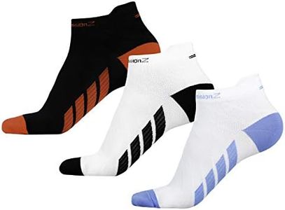 CompressionZ Compression Ankle Socks 3-Pack, Enhance Performance and Aid Recovery