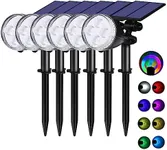 FWASTT Solar Halloween Spot Lights 6 pcs, IP65 Waterproof Solar Outdoor Lights-Efficient Durable Outdoor Lighting for Gardens and Pathways, Auto On/Off