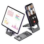 LOTUNY Cell Phone Stand for Desk, 1Pack Foldable Phone Holder for Desk, Compatible with iPhone Samsung Google and All 4.0-7.0 Inches Smartphones