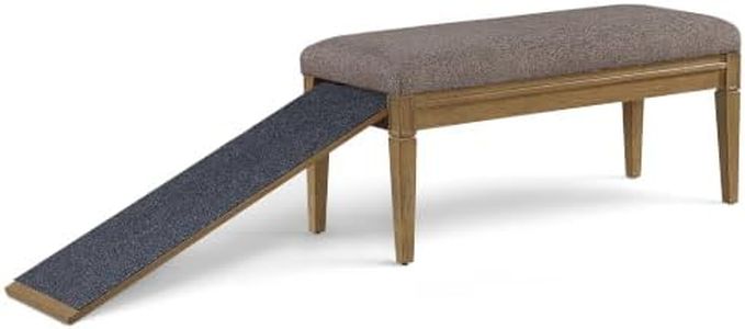 OIC Pet Wagsby Bench with Ramp, Harvest Brown