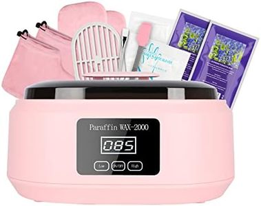 Forever Speed Paraffin Bath for Hands and Feet Set 3400 ml Wax Bath Paraffin Bath Set for Dry Rough Skin with 900 g Paraffin Wax Temperature Display 200 W Accessories Great Spa Gift Pink