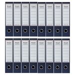 Kinjal Cardboard Office Lever Arch File/Clip Box File Folder Cover A4 Size Ring Binder Best for Document, Certificate (Dark Blue, 16)