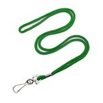 HOSL 100 Pack Badge Lanyards Office Lanyard ID Card Lanyards Business Card Lanyards Students Lanyards Employee Lanyards Round 36" with Swivel Hook (Green)