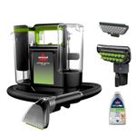 BISSELL Little Green Max Pet Portable Carpet and Upholstery Deep Cleaner, Car Auto Detailer, Self-Cleaning Tough Stain Tool, Pet Hair Removal Tool, Dual Tank, Triple Action OXY Formula, 3860B