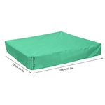 Juicemoo Pool Protective Cover, Waterproof Cover Square Pool Cover, for Gardens Courtyards(green, 120 * 120 * 20cm)