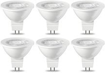 Amazon Basics LED GU5.3 MR16 Spotlight Bulb, 4.5W (Equivalent to 35W), Warm White, Non Dimmable - Pack of 6