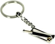 Cricket Keyring with Stumps Bat & Ball Design - Gift Boxed *New*