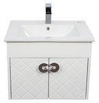 Dazzle Kitchen Modular BWR Plywood Vanity Washbasin Cabinet (White)