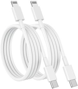 GIANAC USB C to Lightning Cable 1M [MFi Certified] 60W Fast Charger Cable USB-C Power Delivery Charging Cord for iPhone 14/13/12/12 PRO Max/12 Mini/11/11PRO/XS/Max/XR/X/8/8Plus/iPad pack of 2