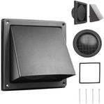 FRESH SPEED 4 Inch Black Dryer Vent