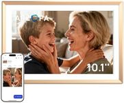 ARZOPA 10.1" Metal Digital Photo Frame Free Cloud Storage WiFi Digital Picture Frame HD Touchscreen No Subscription APP Sharing Unlimited Photos/Videos Best Custom Frame for Gifting Family - D10 Gold