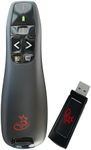 Red Star Tec PR-819 Wireless Remote Presentation Clicker - Office Computer Slide Changer and Slide Advancer Presenter with Laser Pointer