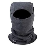 REDESS Warm Fleece Balaclava Windproof Ski Mask Cold Weather Face Mask Motorcycle Balaclava Hood Warmer Winter Sports Cap Dark Gray