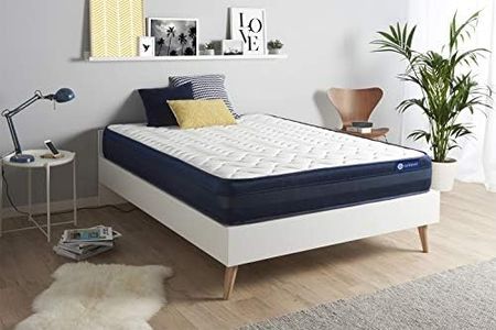 Actisom - Matelas 140 x 190 cm - Mousse à Mousse à mémoire de Forme - Matelas pour 2 Personnes- Épaisseur : 24 cm - Soutien et Confort : Très Ferme - Marque Française